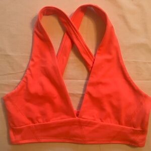 Free People FP Movement Sports Bra Tank Bright Orange Small
